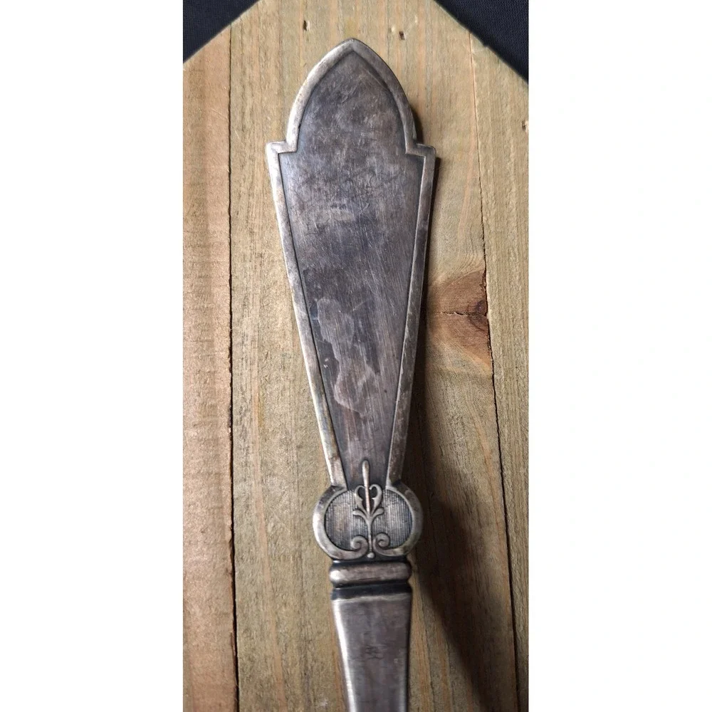 Antique 1847 Rogers Bros A1 Silverplate Soup Ladle Lily of the Valley Pattern 13